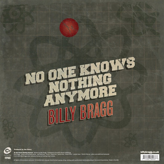 Billy Bragg - No One Knows Nothing Anymore (7" Single, RSD, White)
