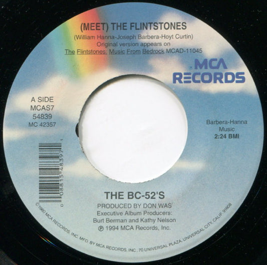 The B-52's - (Meet) The Flintstones (7" Single)