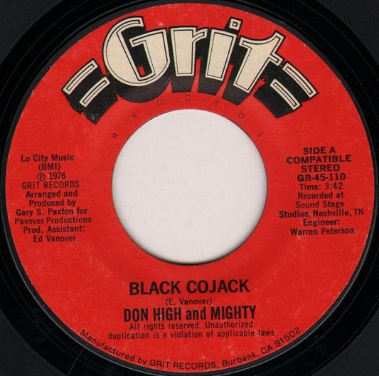 Don High And Mighty - Black Cojack / Love It Comes In All Colors (7" Single)