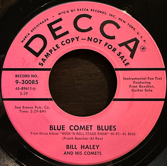 Bill Haley And His Comets - Blue Comet Blues\Rudy'S Rock (7", Single, Promo)