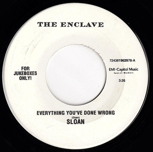 Sloan - Everything You've Done Wrong (7" Single)