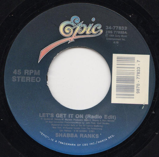 Shabba Ranks - Lets Get It On (7" Single)