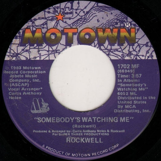 Rockwell - Somebody's Watching Me (7" Single)
