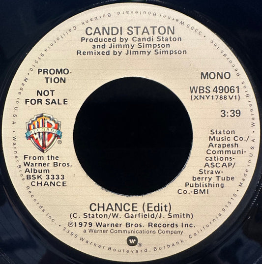 Candi Staton - Chance (7" Single, Promo)