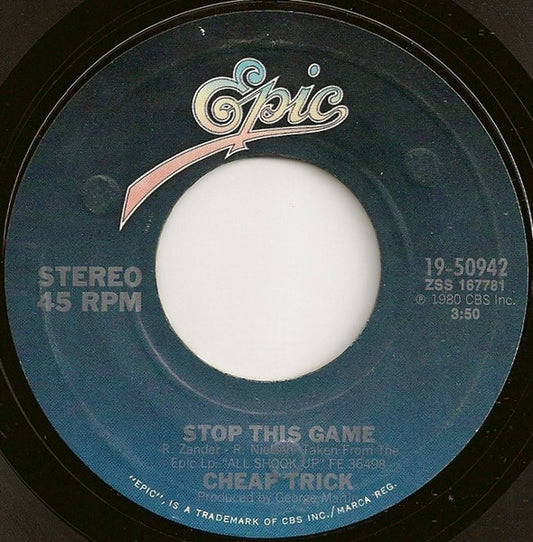 Cheap Trick - Stop This Game (7" Single)