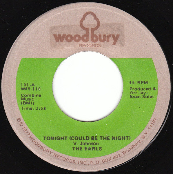 The Earls - Tonight (Could Be The Night) / Meditation (7" Single)