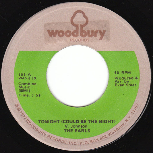 The Earls - Tonight (Could Be The Night) / Meditation (7" Single)