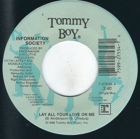 Information Society - Lay All Your Love On Me (7" Single)