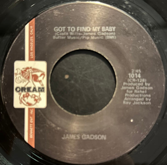 James Gadson - Got To Find My Baby / Let The Feeling Belong (7" Single)