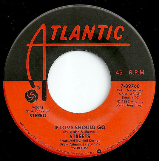 Streets - If Love Should Go (7" Single)