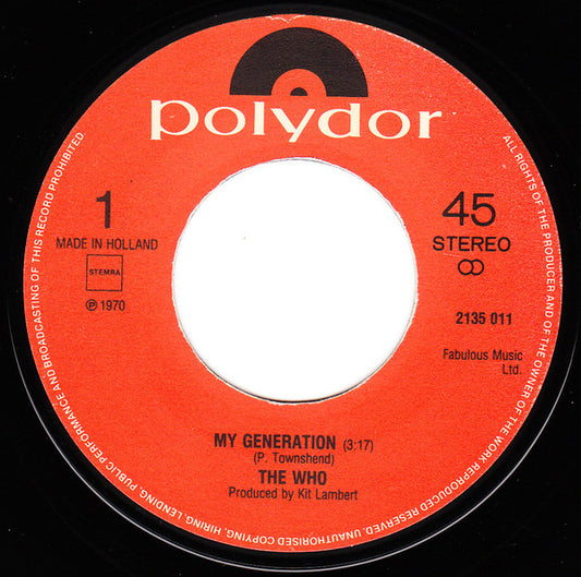 The Who - My Generation / Substitute (7" Single)