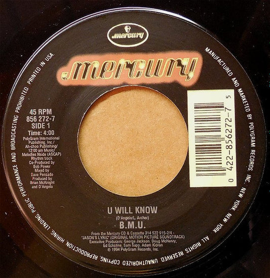 B.M.U. - U Will Know (7" Single)