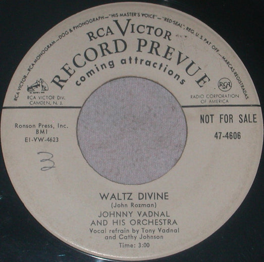 Johnny Vadnal And His Orchestra - Waltz Divine