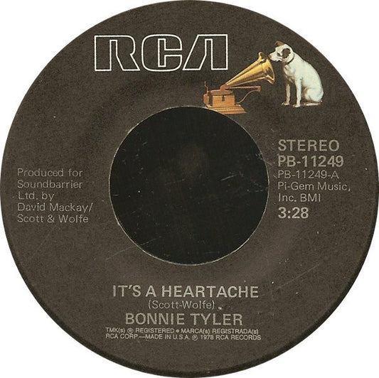 Bonnie Tyler - It's A Heartache (7" Single)