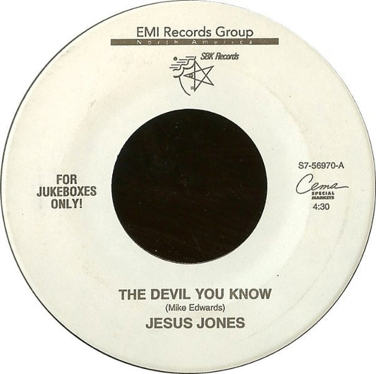 Jesus Jones - The Devil You Know / Zeroes And Ones (7" Single)