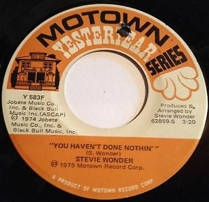 Stevie Wonder - Boogie On Reggae Woman (7" Single)