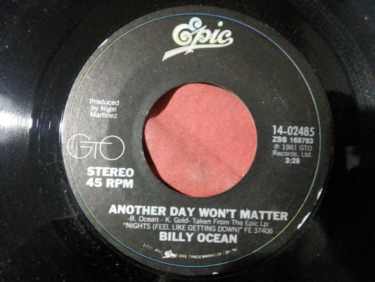 Billy Ocean - Another Day Won't Matter (7" Single)