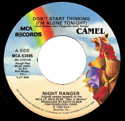 Night Ranger - Don't Start Thinking (I'm Alone Tonight) (7" Single)