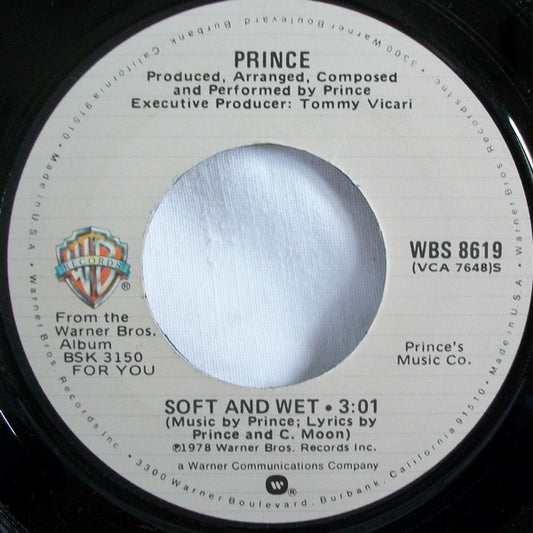 Prince - Soft And Wet (7" Single)