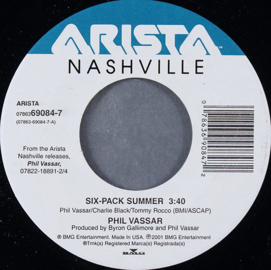Phil Vassar - Six-Pack Summer (7" Single)
