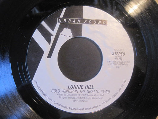 Lonnie Hill - Cold Winter In The Ghetto (7" Single, Promo)