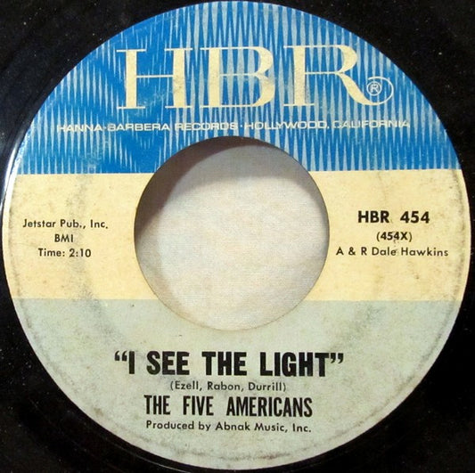 The Five Americans - I See The Light (7" Single)