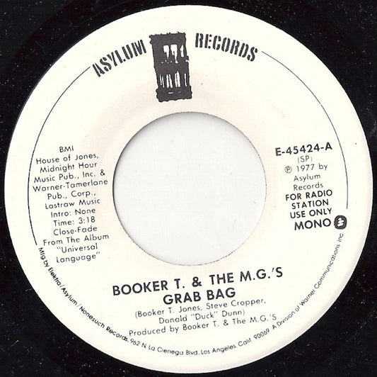Booker T & The MG's - Grab Bag (7" Single, Promo)