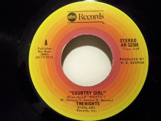 The Nights - Country Girl / Let There Be Love (7" Single)