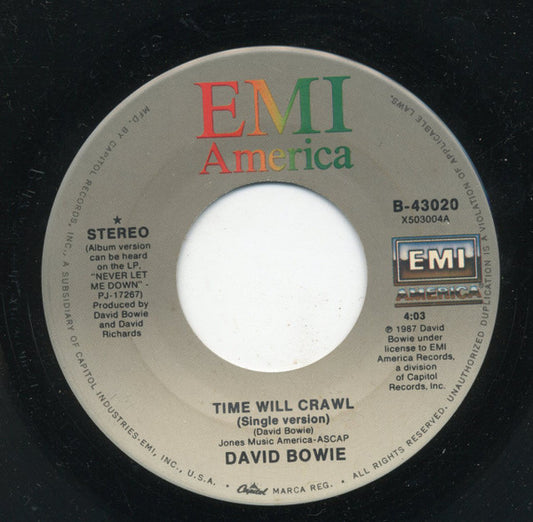 David Bowie - Time Will Crawl (7" Single)
