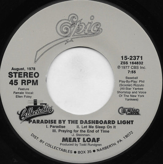Meat Loaf - Two Out Of Three Ain't Bad / Paradise By… (7" Single)
