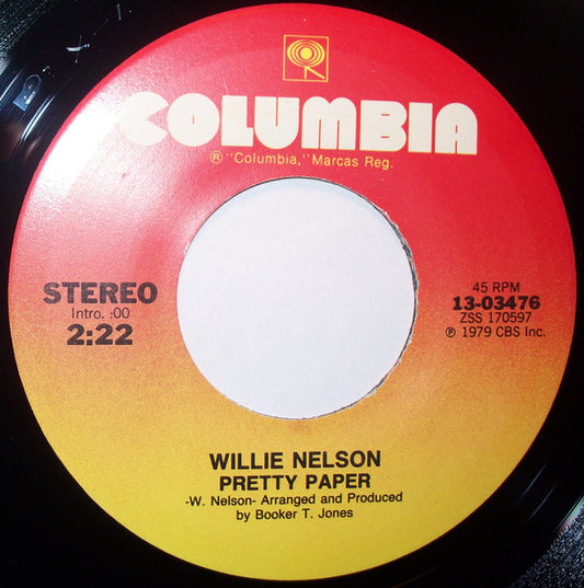 Willie Nelson - Pretty Paper (7" Single)