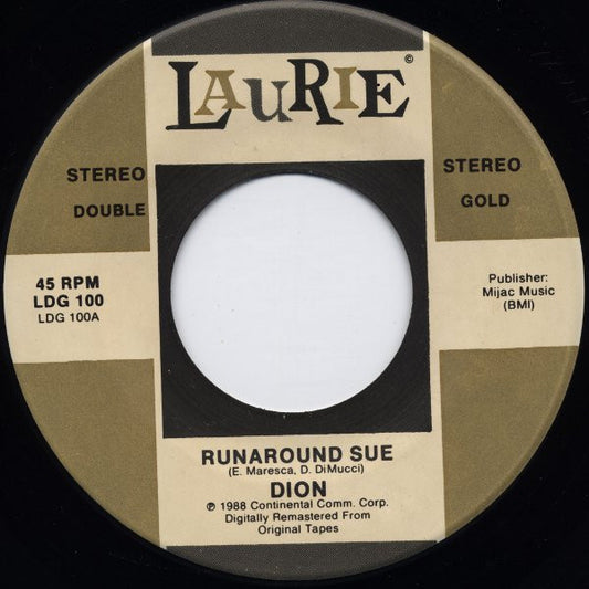 Dion / Dion & The Belmonts - Runaround Sue / I Wonder Why (7" Single)