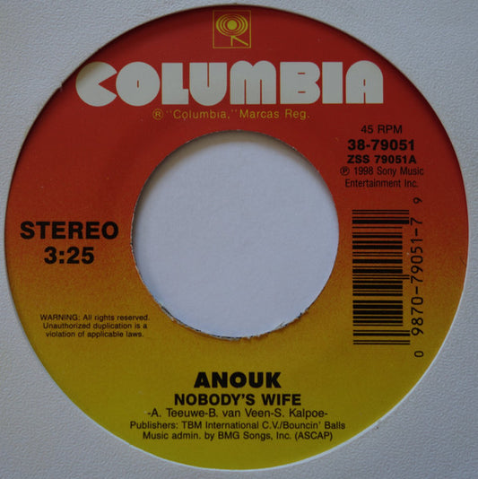 Anouk - Nobody's Wife / Sacrifice (7" Single)