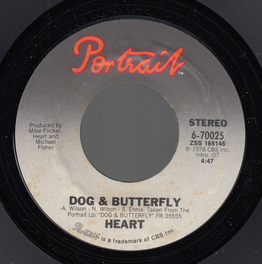 Heart - Dog & Butterfly (7" Single)