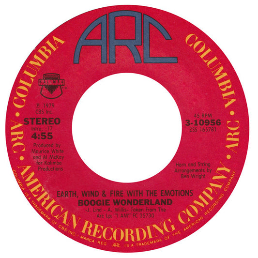 Earth, Wind & Fire With The Emotions - Boogie Wonderland (7" Single)