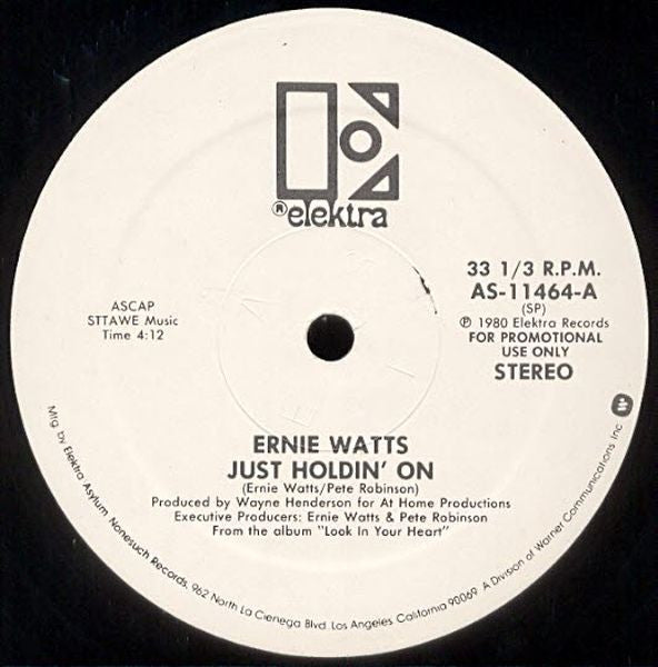 Ernie Watts - Just Holdin' On (12" Single)