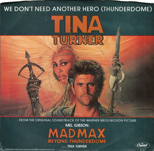 Tina Turner - We Don't Need Another Hero (Thunderdome) (7" Single)