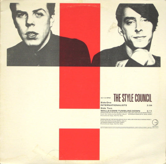 The Style Council - Internationalists (12" Single, Promo)