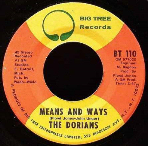 The Dorians - Means And Ways / Help For My Waiting (7" Single)