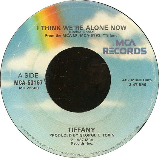 Tiffany - I Think We're Alone Now (7" Single)