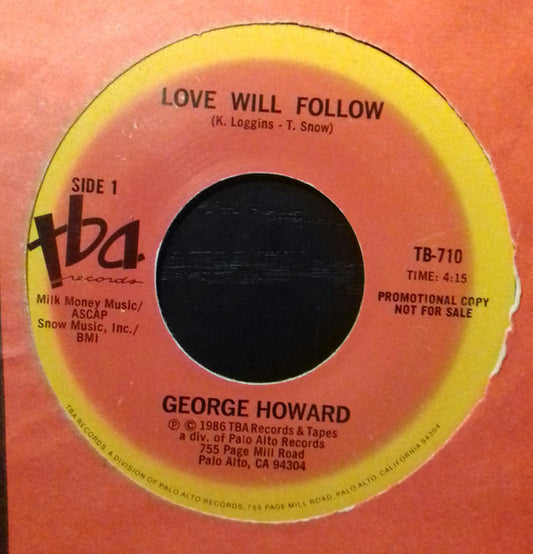 George Howard - Love Will Follow (7" Single, Promo)