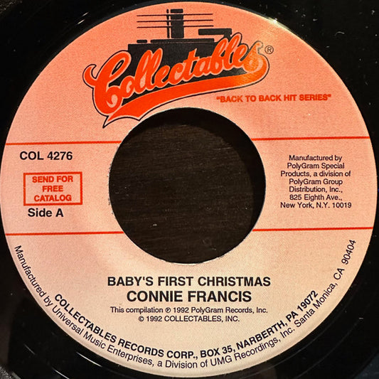 Connie Francis - Baby's First Christmas (7" Single)